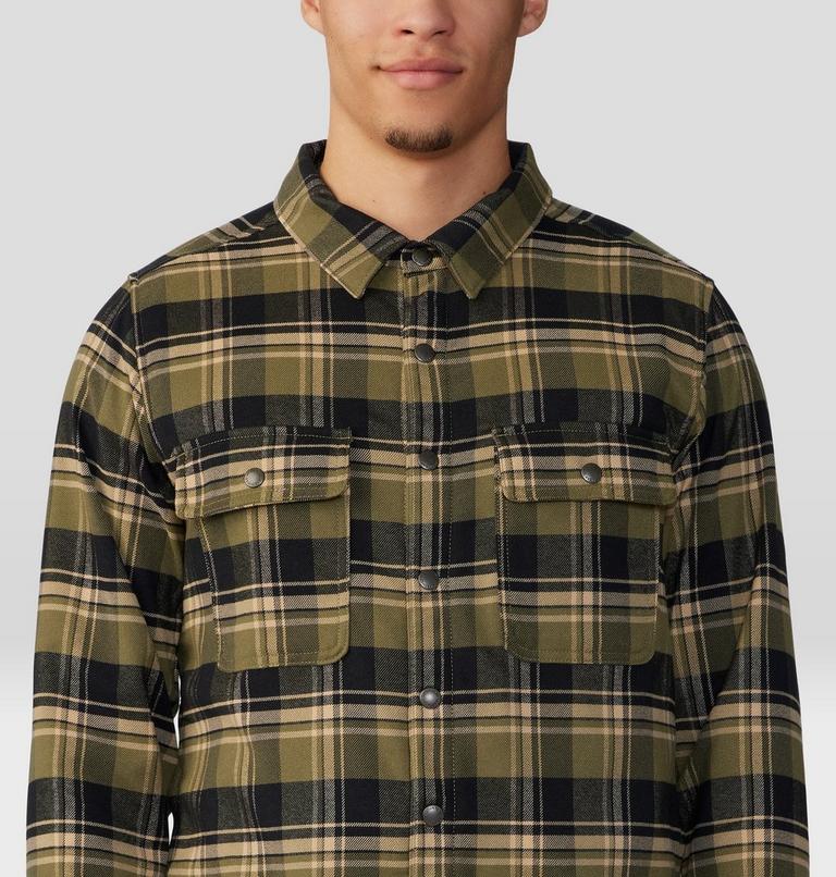 Chemise doublée à manches longues Outpost Homme, Color: Combat Green Hot Spring Plaid, image 4