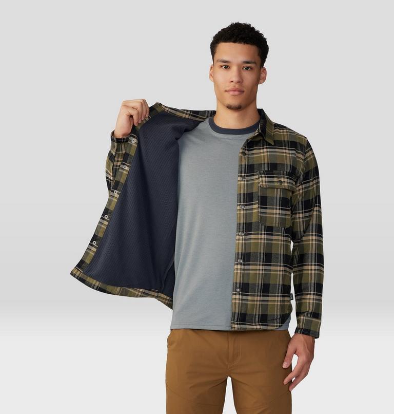 Chemise doublée à manches longues Outpost Homme, Color: Combat Green Hot Spring Plaid, image 5