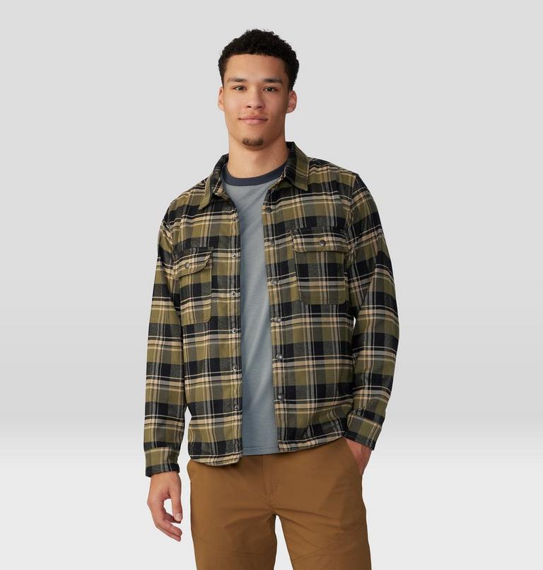 Chemise doublée à manches longues Outpost Homme, Color: Combat Green Hot Spring Plaid, image 6