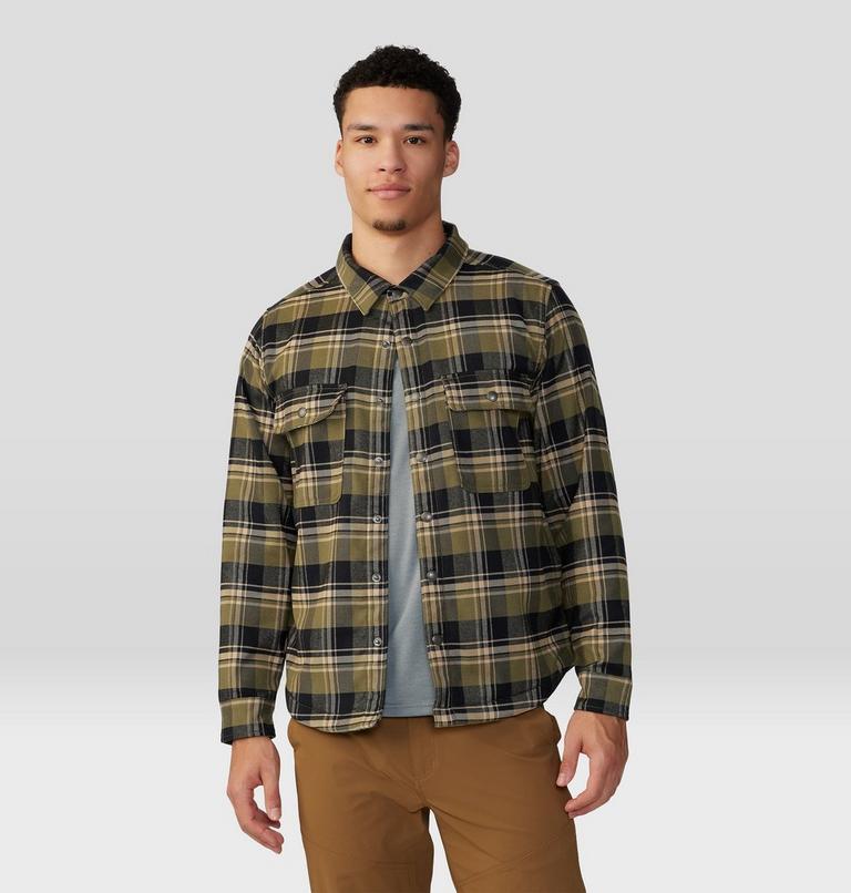 Chemise doublée à manches longues Outpost Homme, Color: Combat Green Hot Spring Plaid, image 7