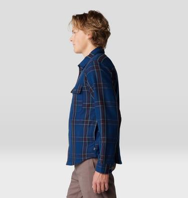 Men's Outpost Long Sleeve Lined Shirt, Color: Outer Dark Highball Plaid, image 7