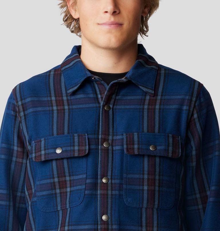 Men's Outpost Long Sleeve Lined Shirt, Color: Outer Dark Highball Plaid, image 4