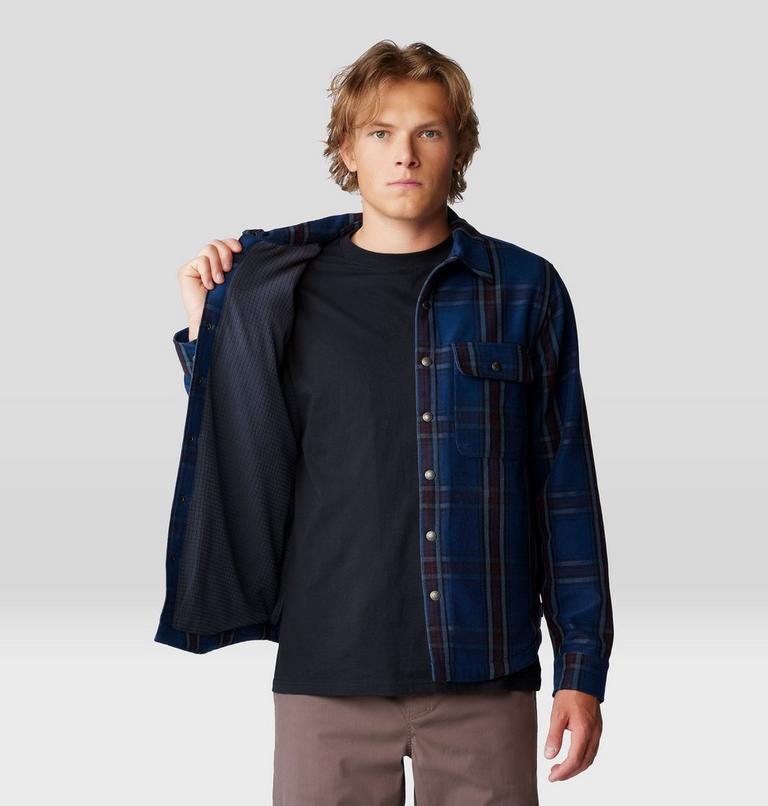 Men's Outpost Long Sleeve Lined Shirt, Color: Outer Dark Highball Plaid, image 5