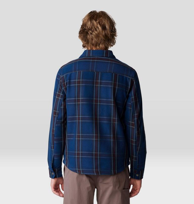 Men's Outpost Long Sleeve Lined Shirt, Color: Outer Dark Highball Plaid, image 2