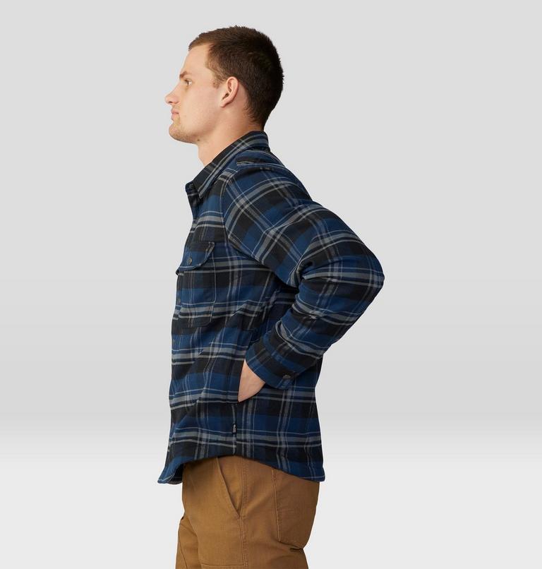 Chemise doublée à manches longues Outpost Homme, Color: Hardwear Navy Hot Sprint Plaid, image 3