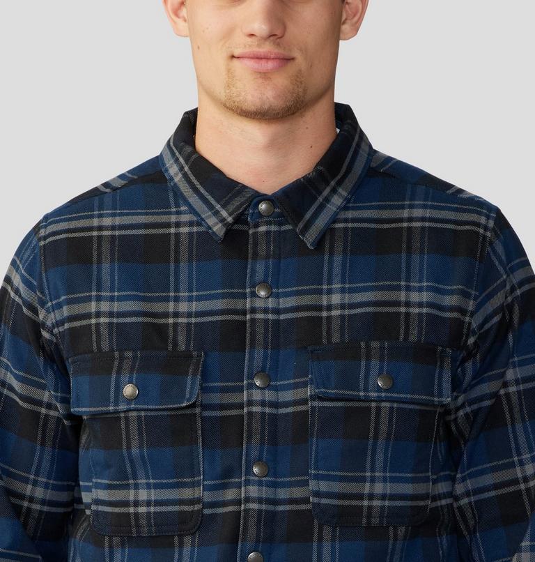 Chemise doublée à manches longues Outpost Homme, Color: Hardwear Navy Hot Sprint Plaid, image 4