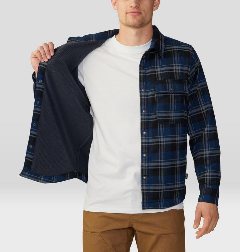 Chemise doublée à manches longues Outpost Homme, Color: Hardwear Navy Hot Sprint Plaid, image 5