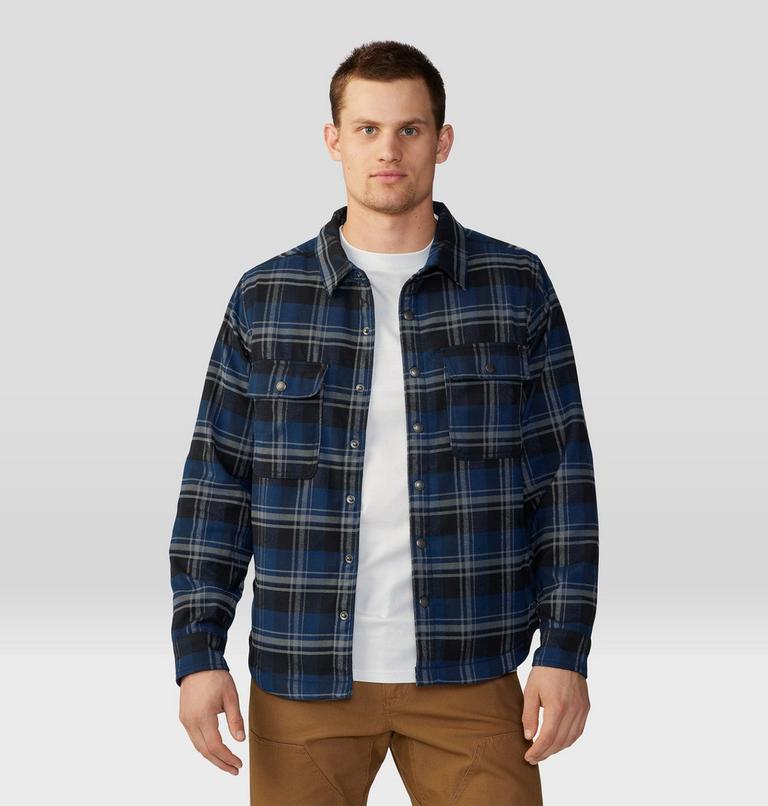 Chemise doublée à manches longues Outpost Homme, Color: Hardwear Navy Hot Sprint Plaid, image 6