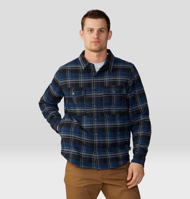 Chemise doublée à manches longues Outpost Homme, Color: Hardwear Navy Hot Sprint Plaid, image 7