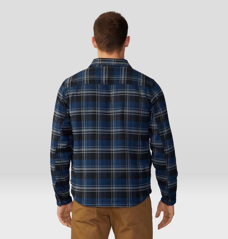 Chemise doublée à manches longues Outpost Homme, Color: Hardwear Navy Hot Sprint Plaid, image 2