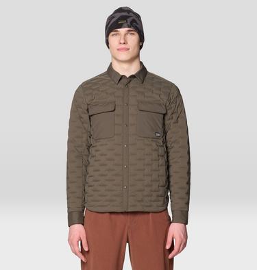 Men's Stretchdown Light Shacket, Color: Ridgeline, image 5
