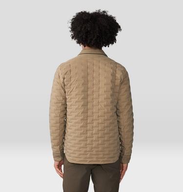 Men's Stretchdown Light Shacket, Color: Trail Dust, image 2