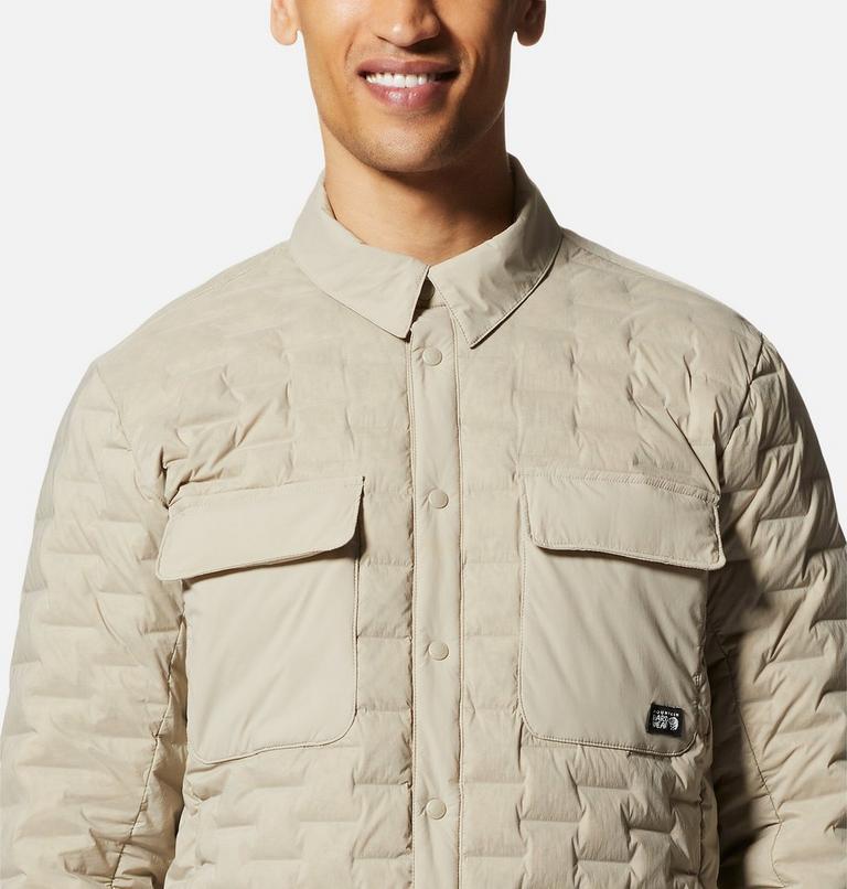Men's Stretchdown Light Shacket, Color: Badlands, image 4