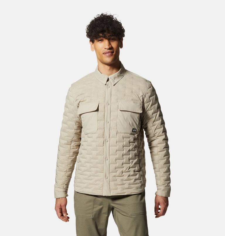 Men's Stretchdown Light Shacket, Color: Badlands, image 1
