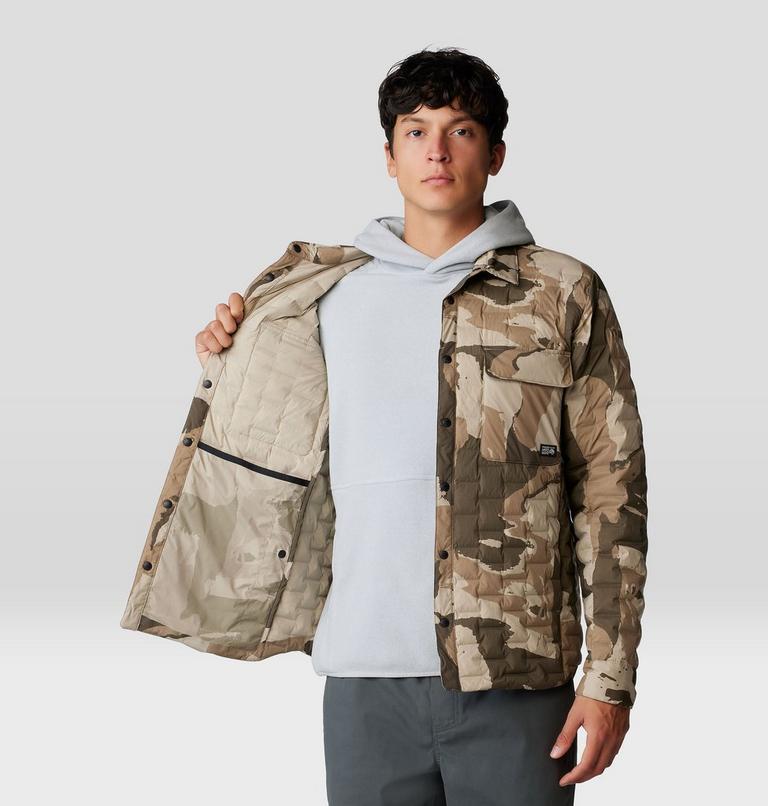Manteau-chemise Stretchdown Light Homme, Color: Badlands Snowdrifts Print, image 5
