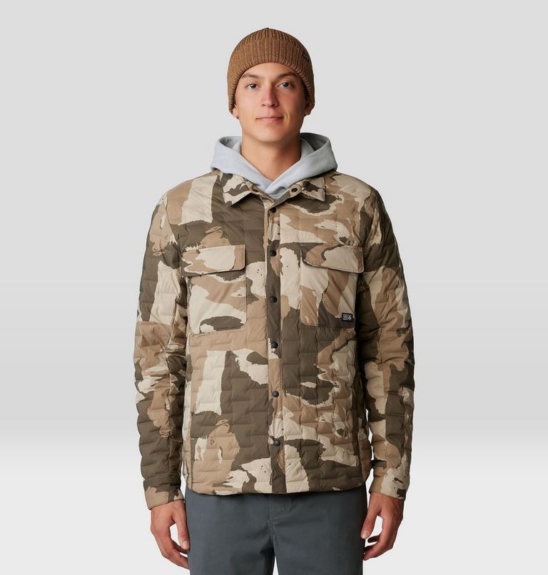 Manteau-chemise Stretchdown Light Homme, Color: Badlands Snowdrifts Print, image 6