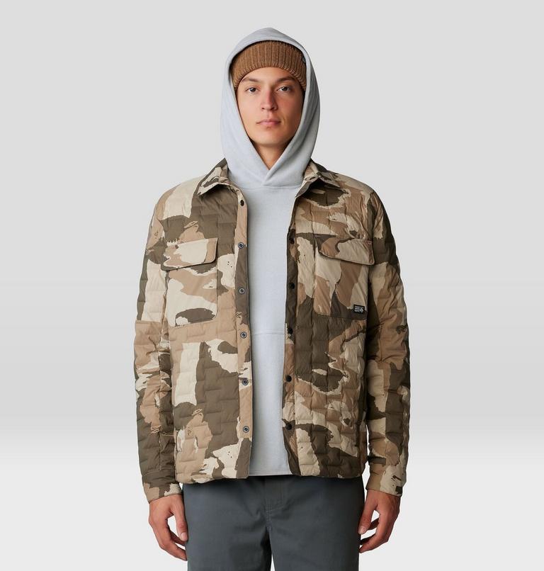 Manteau-chemise Stretchdown Light Homme, Color: Badlands Snowdrifts Print, image 1
