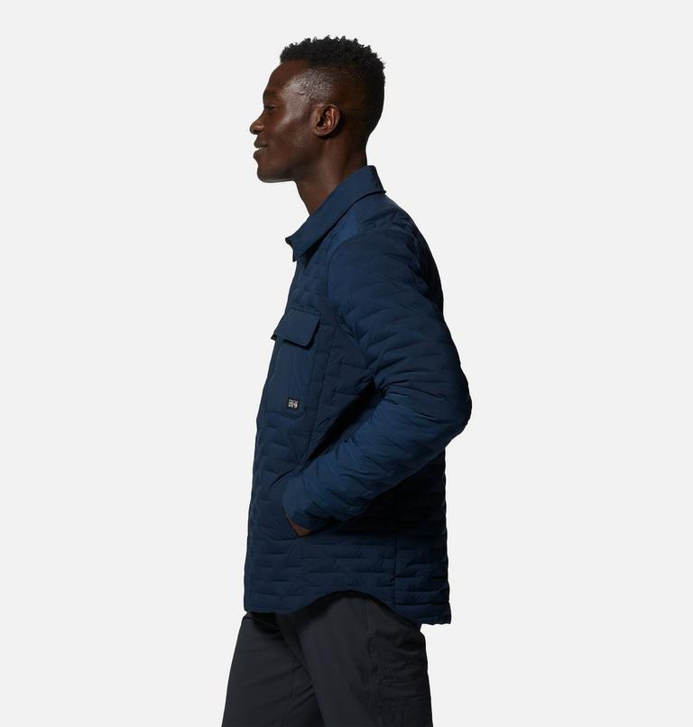 Men's Stretchdown Light Shacket, Color: Hardwear Navy, image 3