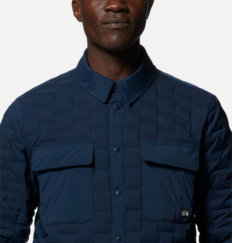 Men's Stretchdown Light Shacket, Color: Hardwear Navy, image 4