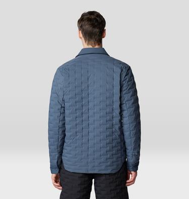 Men's Stretchdown Light Shacket, Color: Moon Blue, image 2