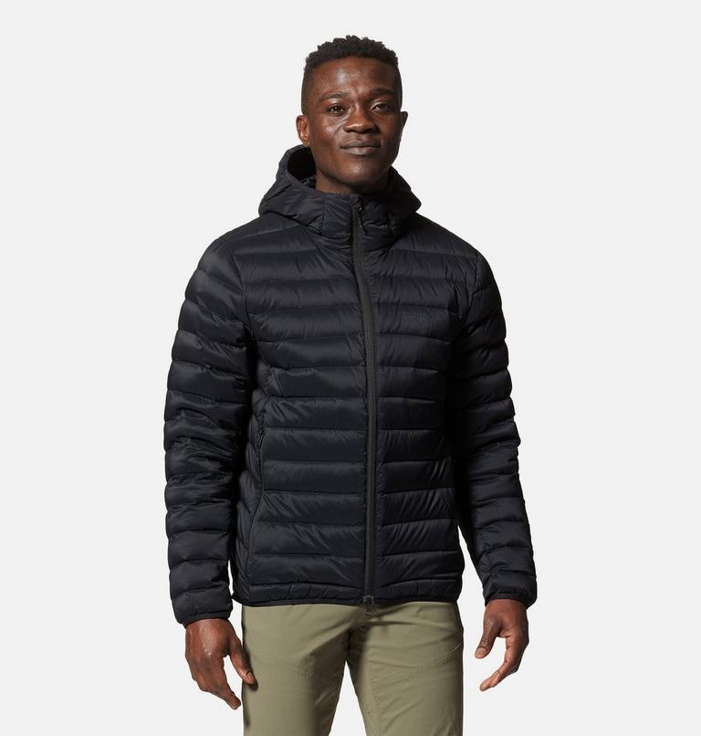 Manteau matelassé à capuchon avec fermeture éclair Deloro Homme, Color: Black, image 1