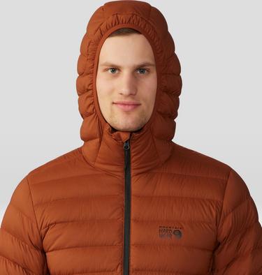 Men's Deloro Down Full Zip Hoody, Color: Iron Oxide, image 4