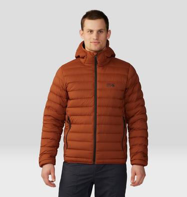 Men's Deloro Down Full Zip Hoody, Color: Iron Oxide, image 1