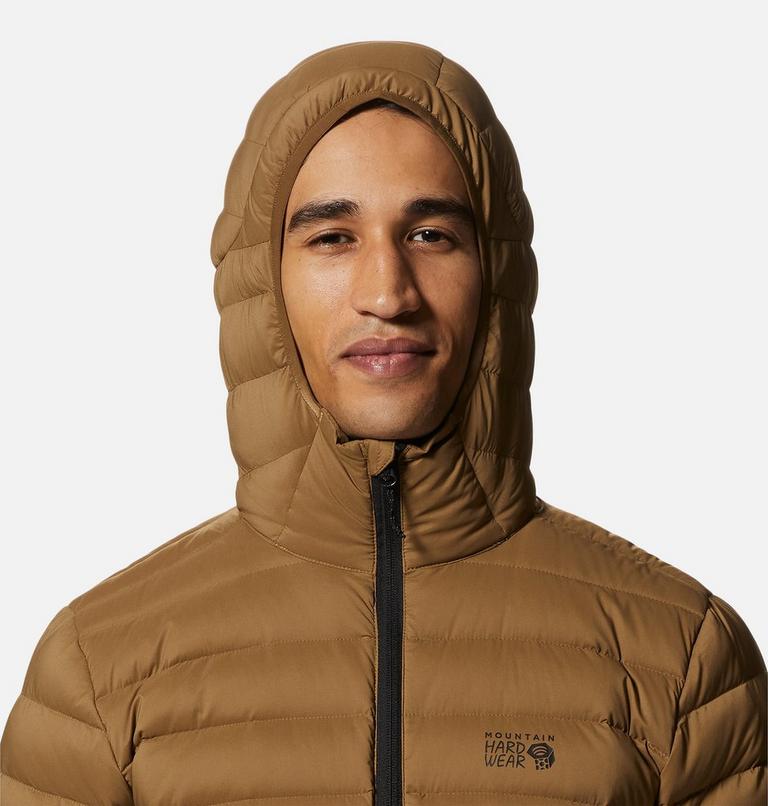 Men's Deloro Down Full Zip Hoody, Color: Corozo Nut, image 4