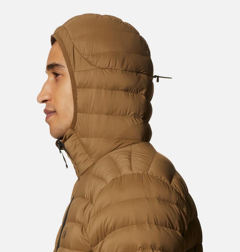 Men's Deloro Down Full Zip Hoody, Color: Corozo Nut, image 5