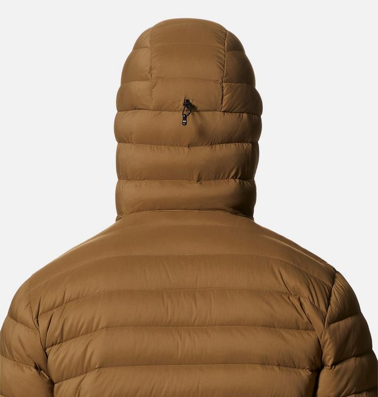 Men's Deloro Down Full Zip Hoody, Color: Corozo Nut, image 6