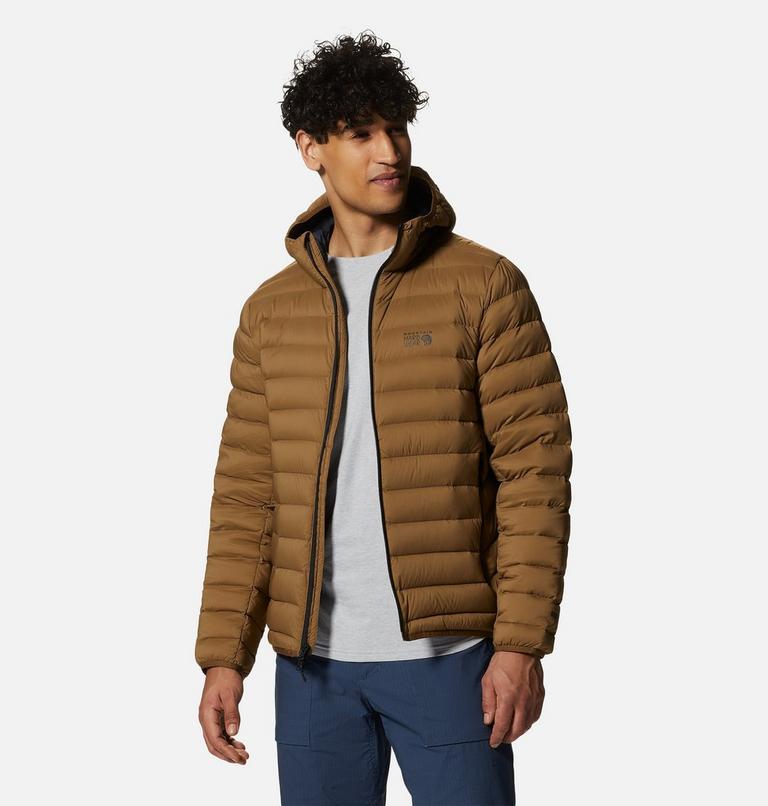 Men's Deloro Down Full Zip Hoody, Color: Corozo Nut, image 8