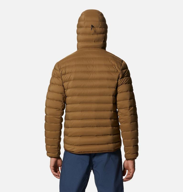 Men's Deloro Down Full Zip Hoody, Color: Corozo Nut, image 2