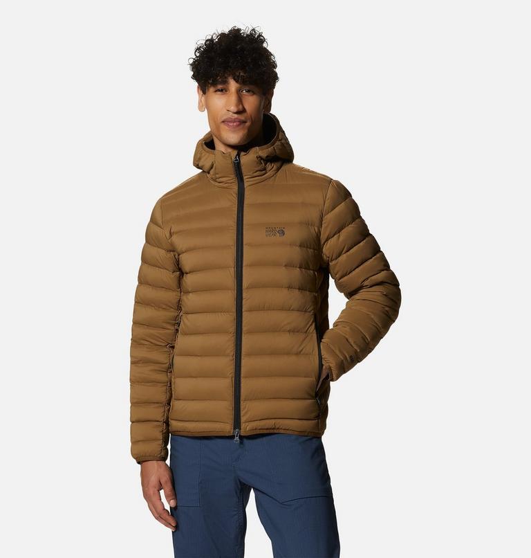 Men's Deloro Down Full Zip Hoody, Color: Corozo Nut, image 1
