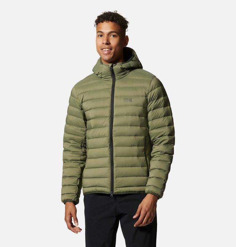 Manteau matelassé à capuchon avec fermeture éclair Deloro Homme, Color: Surplus Green, image 1
