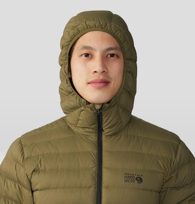 Manteau matelass&eacute; &agrave; capuchon avec fermeture &eacute;clair Deloro Homme, Color: Combat Green, image 4