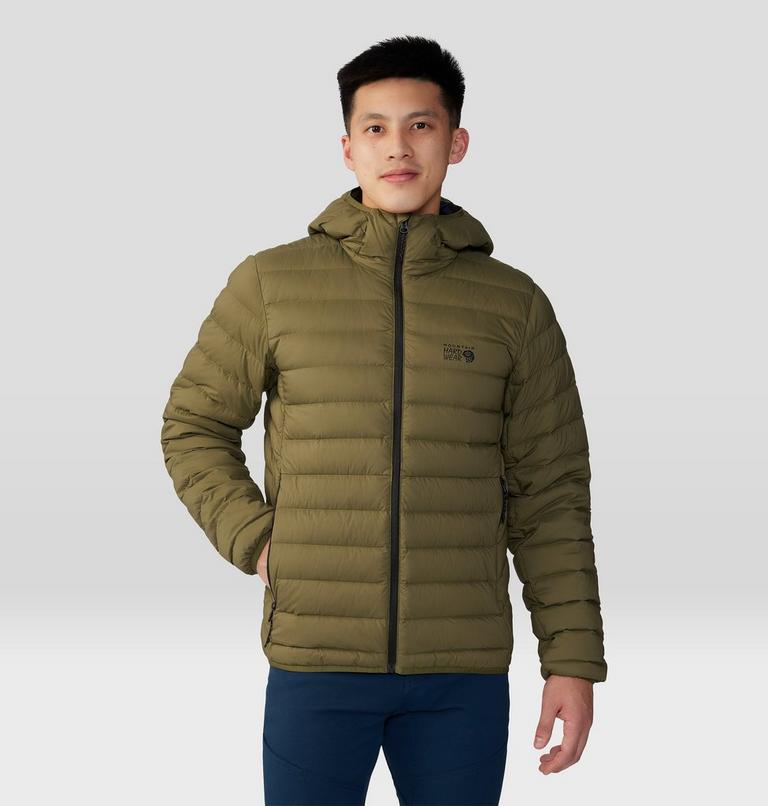 Manteau matelass&eacute; &agrave; capuchon avec fermeture &eacute;clair Deloro Homme, Color: Combat Green, image 7