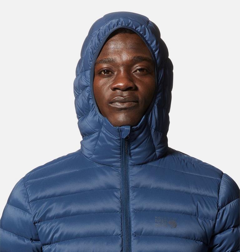 Men's Deloro Down Full Zip Hoody, Color: Hardwear Navy, image 4