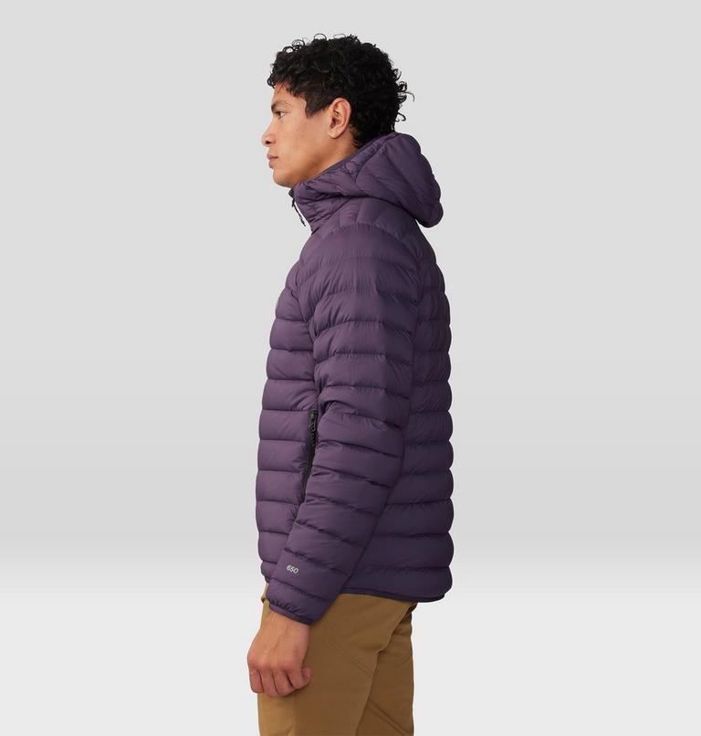 Manteau matelassé à capuchon avec fermeture éclair Deloro Homme, Color: Blurple, image 3