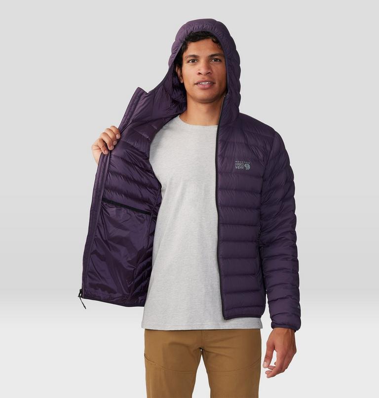 Manteau matelassé à capuchon avec fermeture éclair Deloro Homme, Color: Blurple, image 7