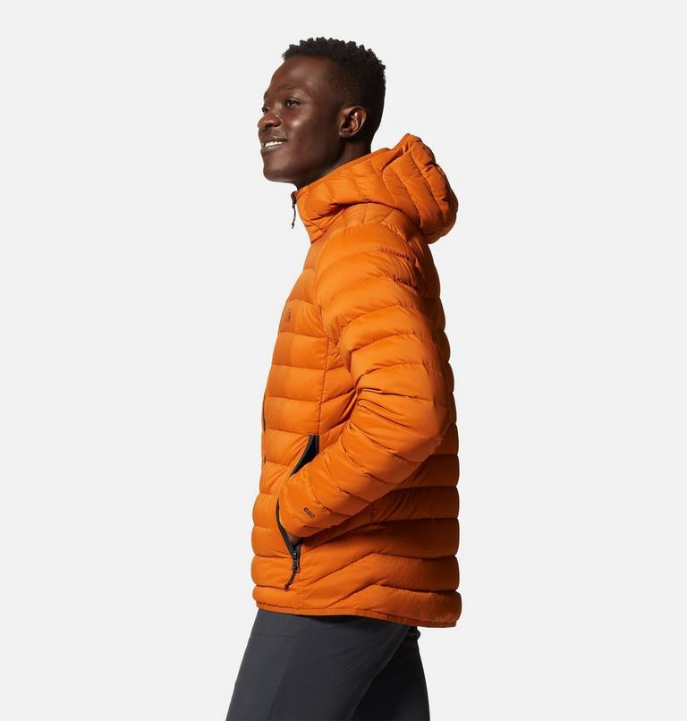 Manteau matelassé à capuchon avec fermeture éclair Deloro Homme, Color: Bright Copper, image 3