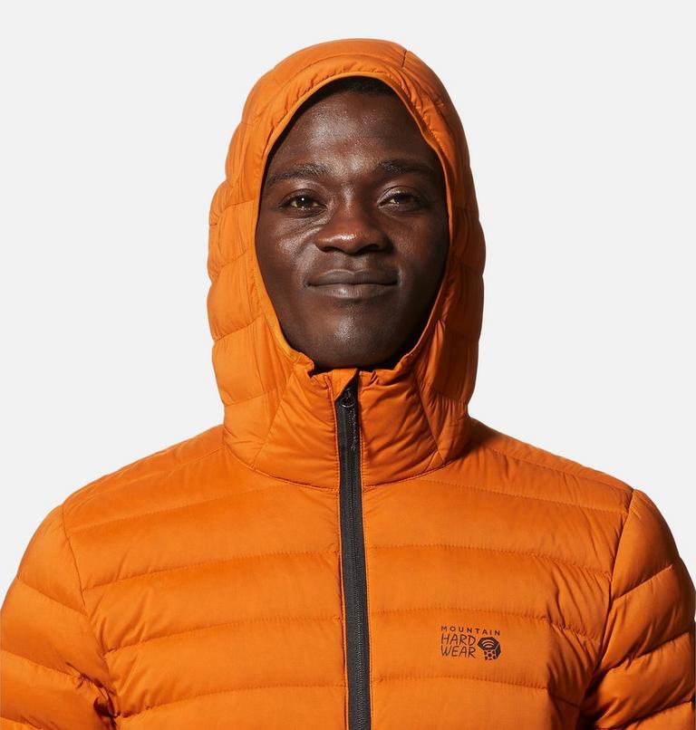 Manteau matelassé à capuchon avec fermeture éclair Deloro Homme, Color: Bright Copper, image 4