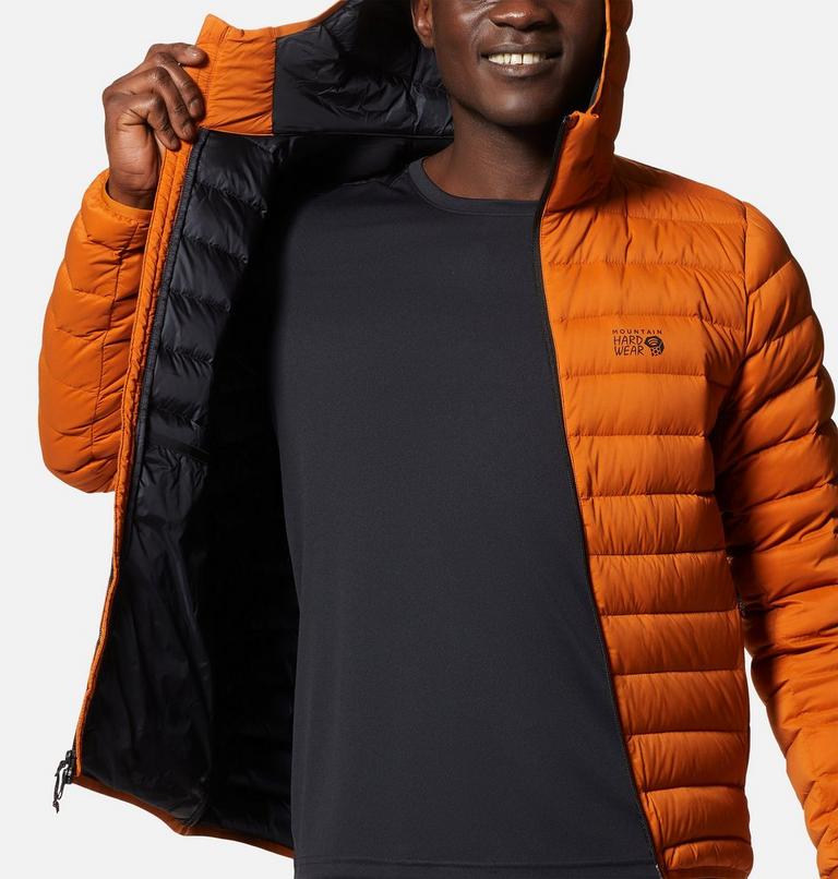 Manteau matelassé à capuchon avec fermeture éclair Deloro Homme, Color: Bright Copper, image 7