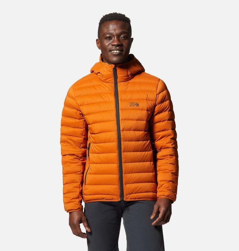 Manteau matelassé à capuchon avec fermeture éclair Deloro Homme, Color: Bright Copper, image 1