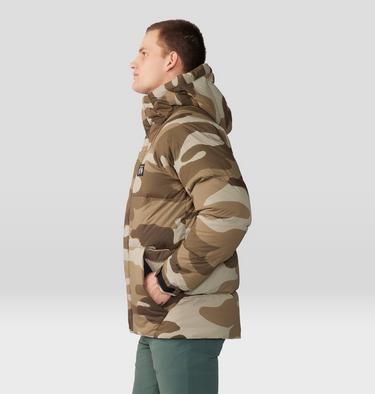 Men's Nevadan Down Parka, Color: Badlands Calaveras Camo Print, image 3