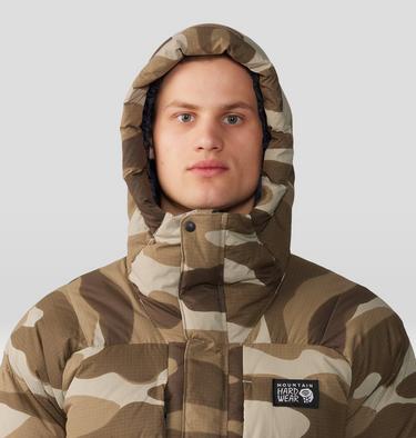 Men's Nevadan Down Parka, Color: Badlands Calaveras Camo Print, image 4
