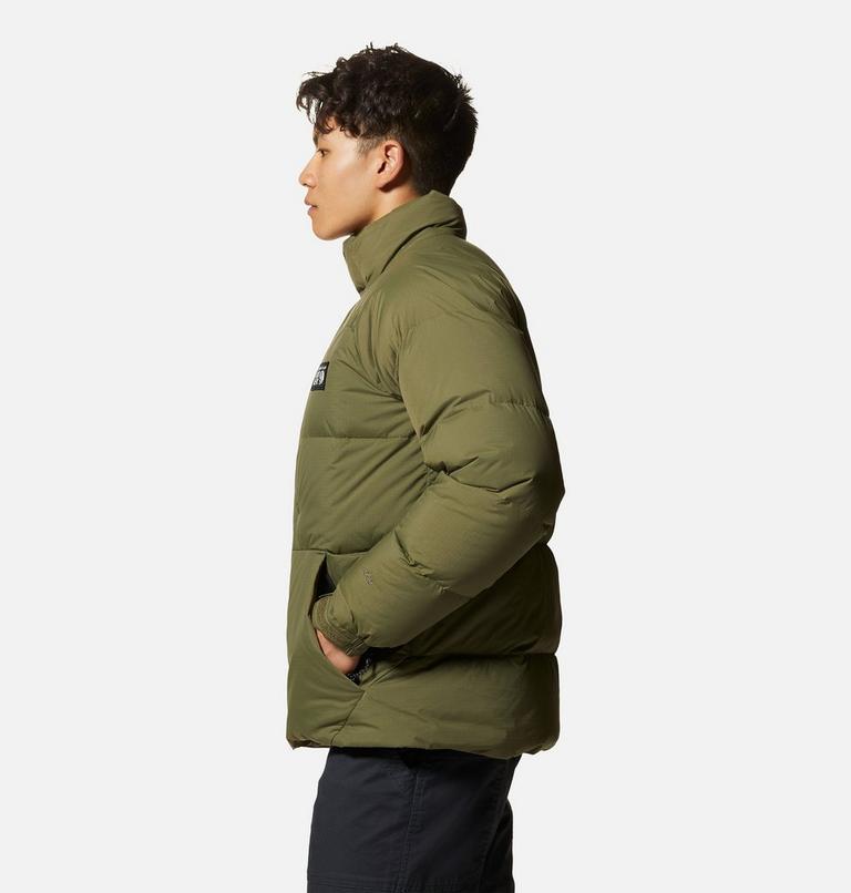 Men's Nevadan Down Jacket, Color: Combat Green, image 3