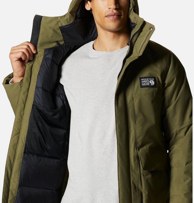Men's Weather Down Parka, Color: Combat Green, image 8