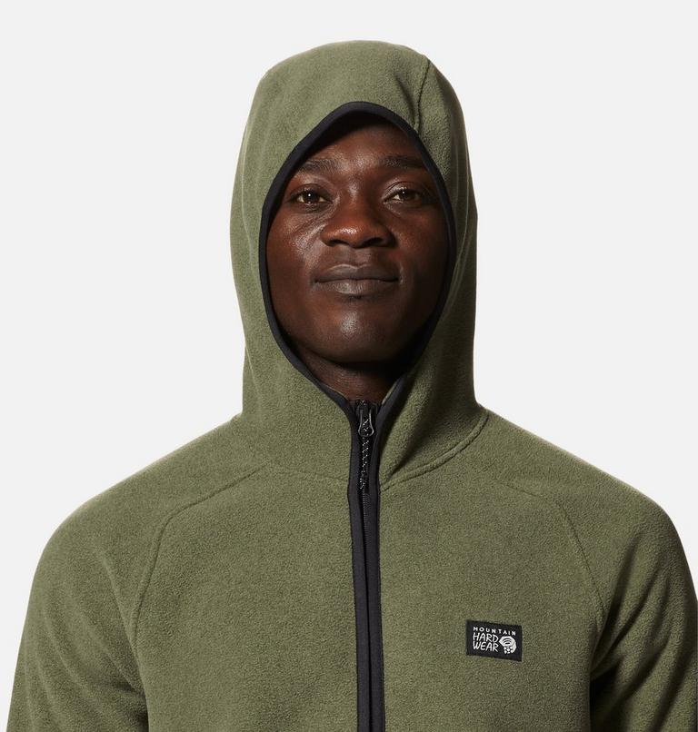 Men's Polartec® Double Brushed Full Zip Hoody, Color: Surplus Green Heather, image 4