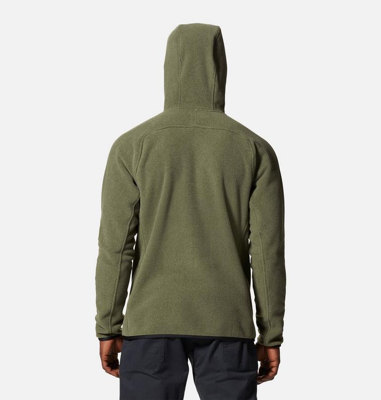 Men's Polartec® Double Brushed Full Zip Hoody, Color: Surplus Green Heather, image 2