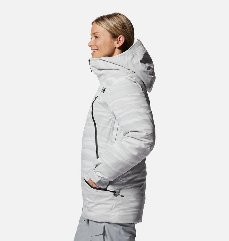 Manteau Powder Quest Femme, Color: Glacial Jacquard, image 3